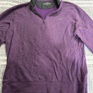 Vineyard Vines Purple Quarter-Zip Pullover